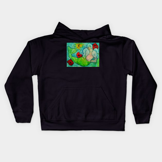 Marnie, Angel image part of an Angel oracle card deck – MeMoment angel cards Kids Hoodie by Renart